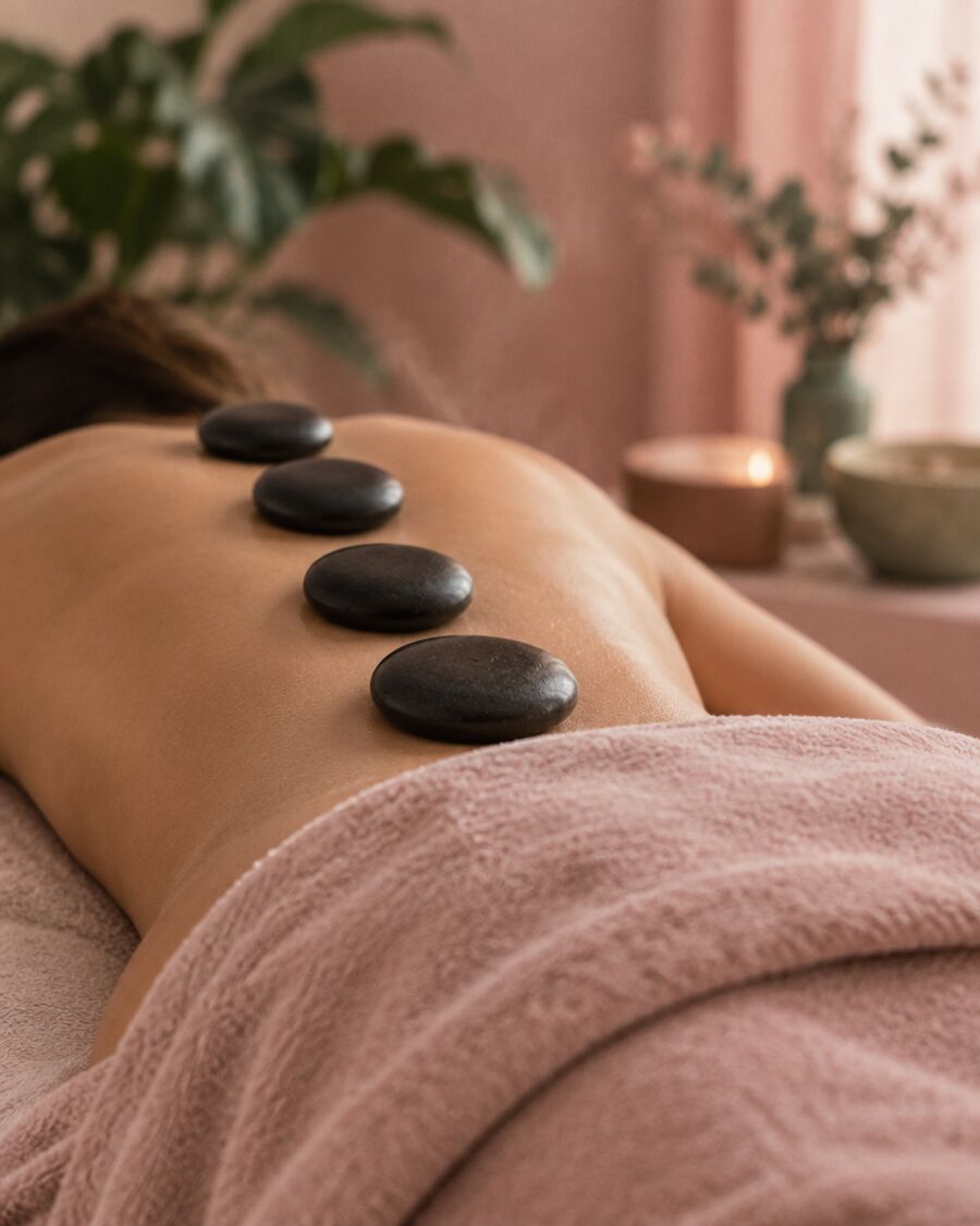 Hotstonemassage in Grimbergen — White Lotus