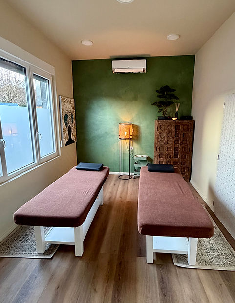 Ambre massage room at White Lotus spa in Grimbergen